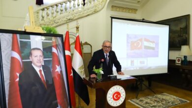 "صالح موطلو شن" سفير تركيا بالقاهرة،